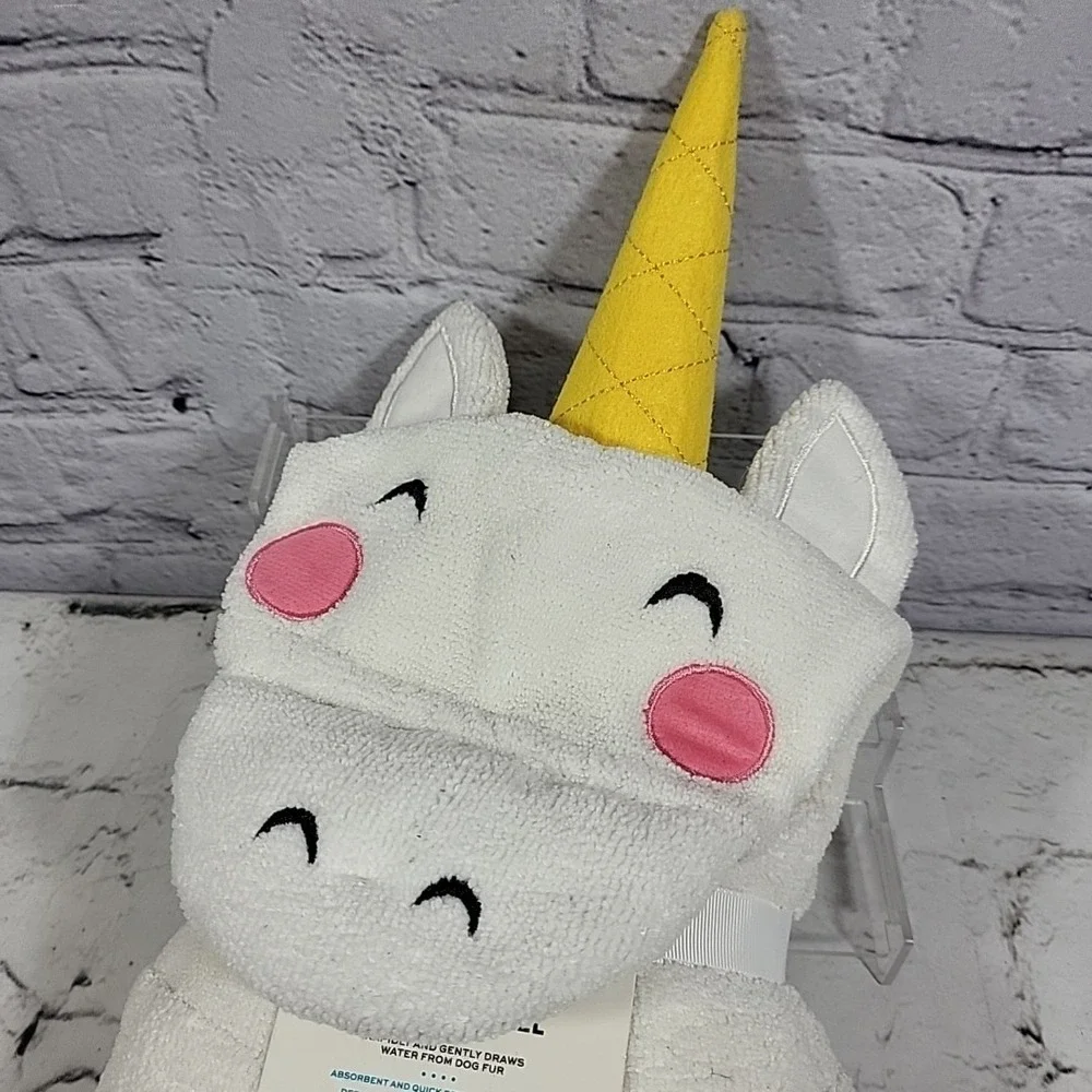 Well‎ Good Hooded Dog Pet Towel Unicorn Size L/XL 30